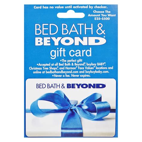 Bed bath and beyond giftcard - Bed Bath & Beyond Gift Cards are the perfect gift for anyone. Gift cards can be redeemed for any of our name brand Bedding, Furniture, Jewelry, and media products. Bed Bath & …